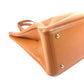 HERMES ギャロップ カバン ショルダーバッグ 肩掛け 縦型 トートバッグ レザー ユニセックス ゴールド ブラウン