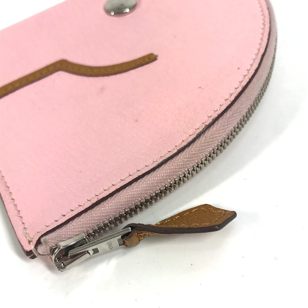 HERMES 馬 シュバル パドック 財布 小銭入れ コインケース シェーブル レディース ピンク