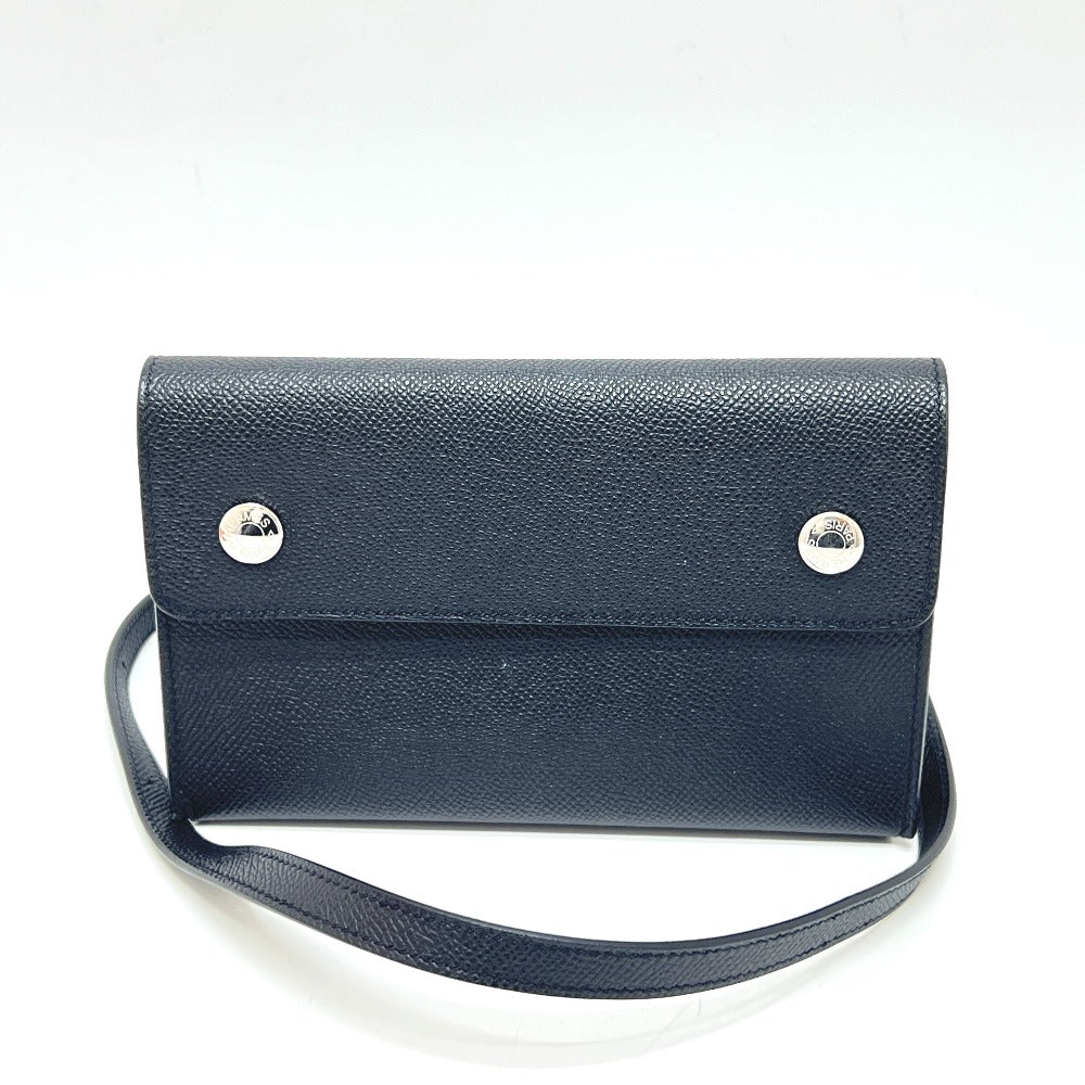 HERMES Nap To Go Shoulder Bag, Crossbody Bag, Epsom Leather, Women's, Black