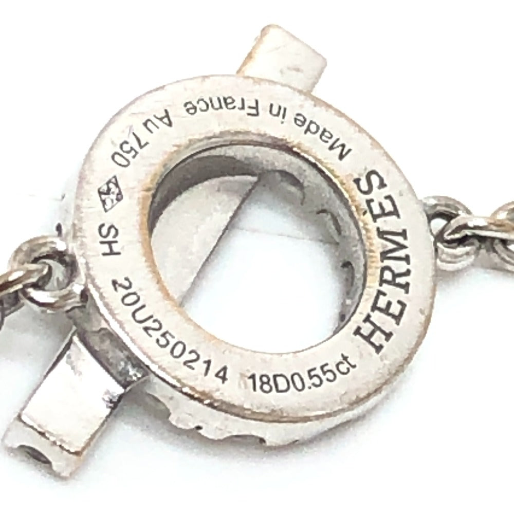 HERMES フィネス K18WG ダイヤモンド 0.55ct アクセサリー ブレスレット K18WG レディース シルバー