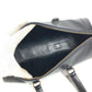 HERMES Vintage Ardi Bag Mini Boston Bag Cylinder Bag Handbag Leather Unisex Black