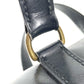 HERMES Vintage Ardi Bag Mini Boston Bag Cylinder Bag Handbag Leather Unisex Black