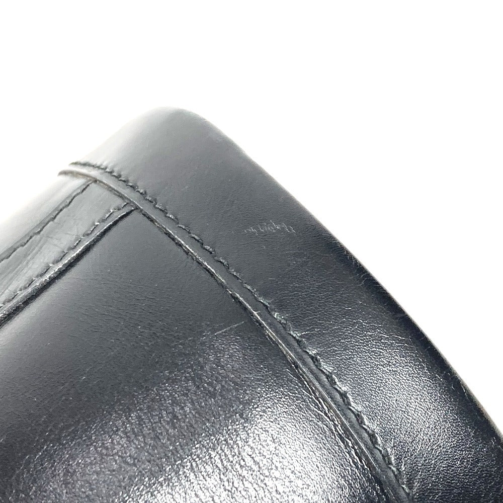 HERMES Vintage Ardi Bag Mini Boston Bag Cylinder Bag Handbag Leather Unisex Black