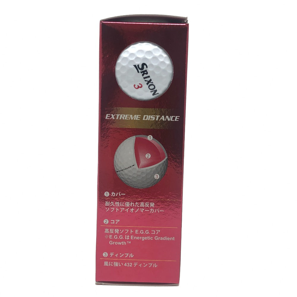 Golf Balls, 1 Dozen (12 pcs) SRIXON DISTANCE Zeta ZT-01, Unisex, White
