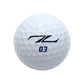 Golf Balls, 1 Dozen (12 pcs) SRIXON DISTANCE Zeta ZT-01, Unisex, White
