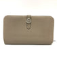 HERMES Dogon GM Long Wallet, Togo, Women's, Asphalt, Beige