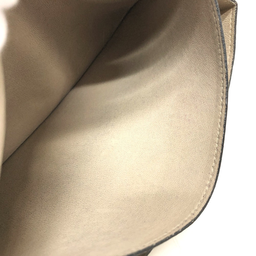 HERMES Dogon GM Long Wallet, Togo, Women's, Asphalt, Beige