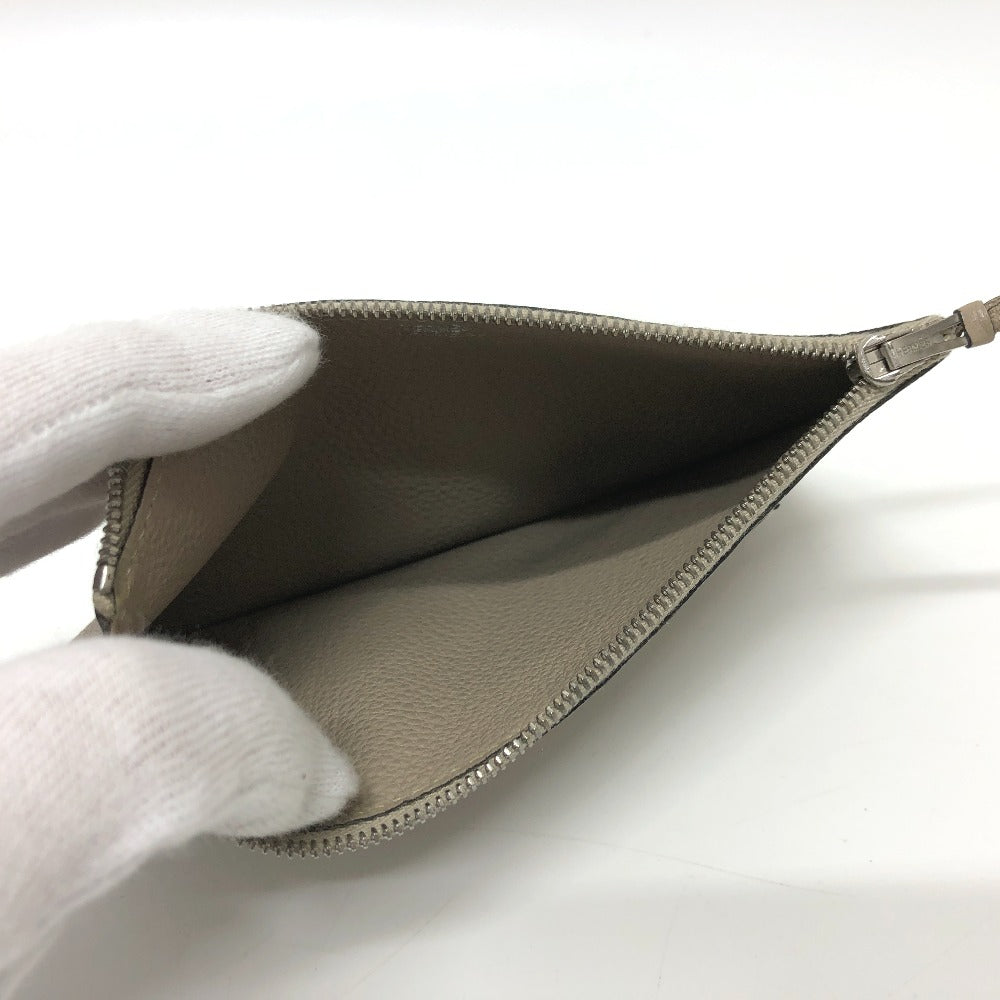 HERMES Dogon GM Long Wallet, Togo, Women's, Asphalt, Beige