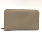 HERMES Dogon GM Long Wallet, Togo, Women's, Asphalt, Beige
