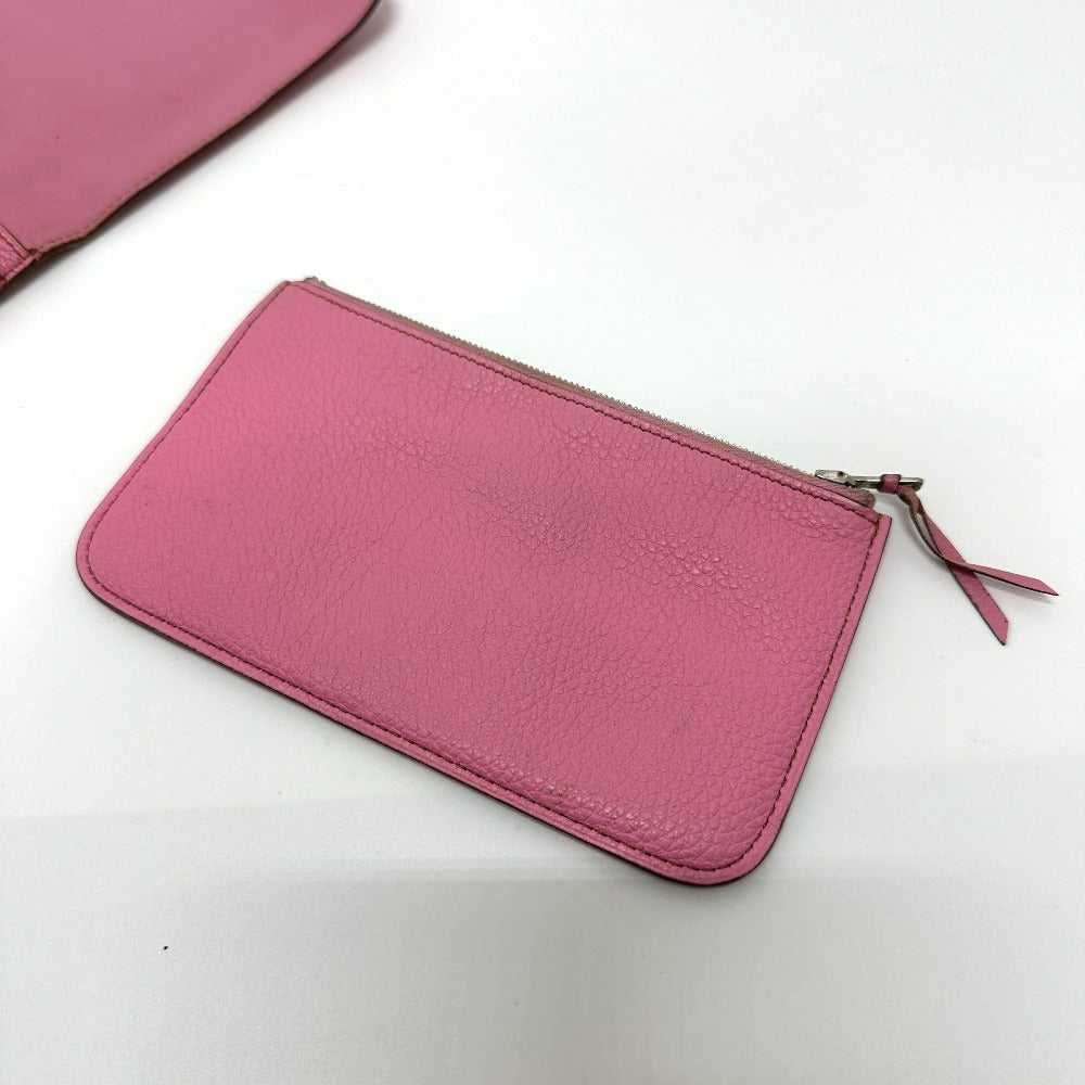 HERMES Dogon GM Dogon GM Wallet, Long Wallet, Taurillon Clemence Leather, Women's, Pink