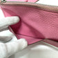 HERMES Dogon GM Dogon GM Wallet, Long Wallet, Taurillon Clemence Leather, Women's, Pink