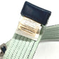 HERMES Hロゴ アクセサリー ボーダー ズボン用ベルト ベルト ゴム ユニセックス グリーン - brandshop-reference