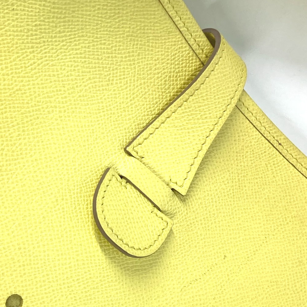 HERMES 斜め掛け カバン エブリン3 GM パンチングロゴ ショルダーバッグ エプソン レディース ライム イエロー