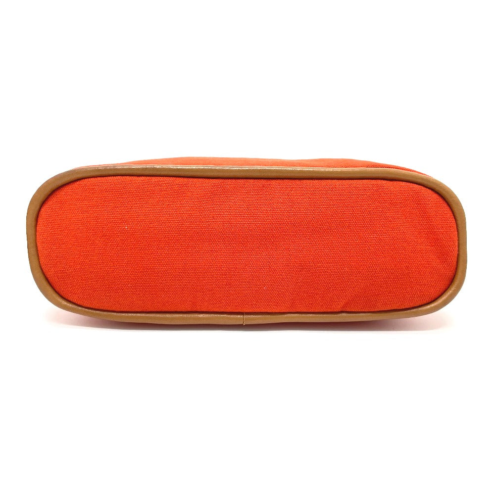 HERMES Bolide Mini Pouch, Cotton, Women's, Orange