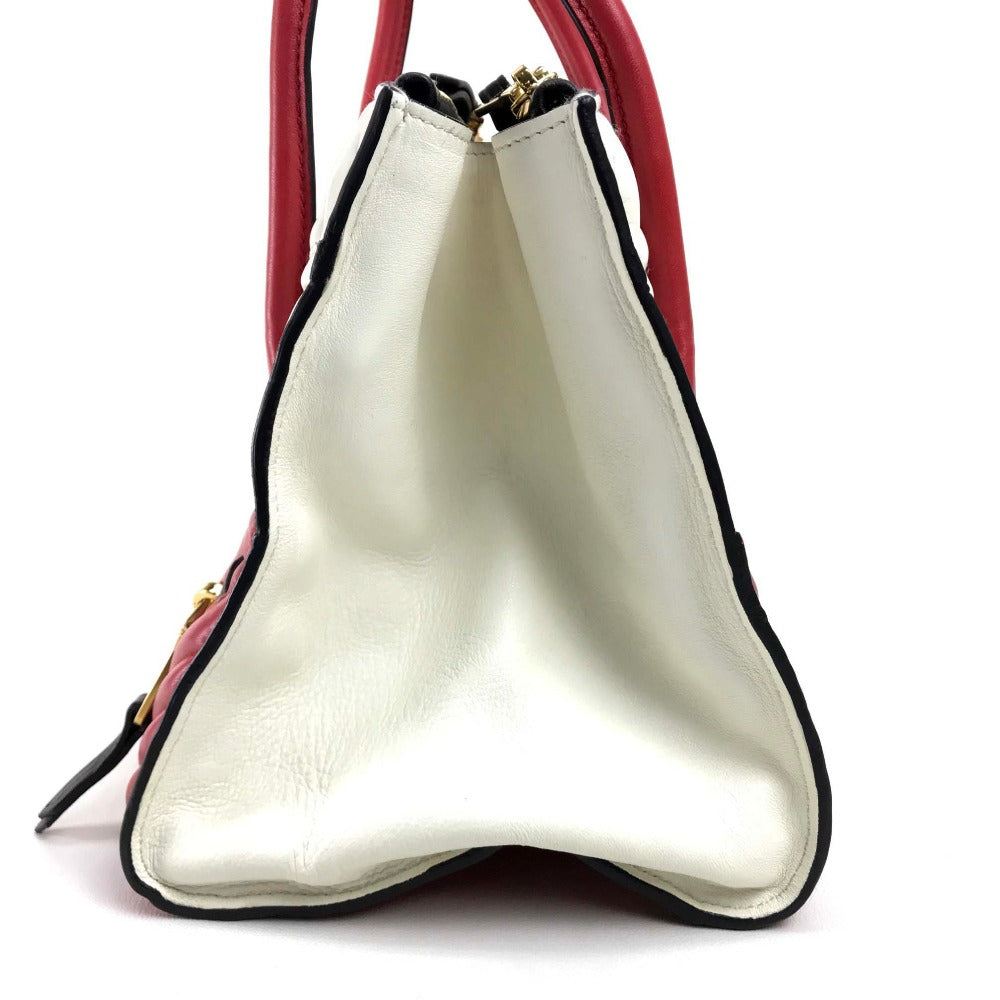 MIUMIU バイカー マテラッセ カバン ハンドバッグ ショルダーバッグ 斜め掛け ハンドバッグ ナッパレザー レディース ホワイト