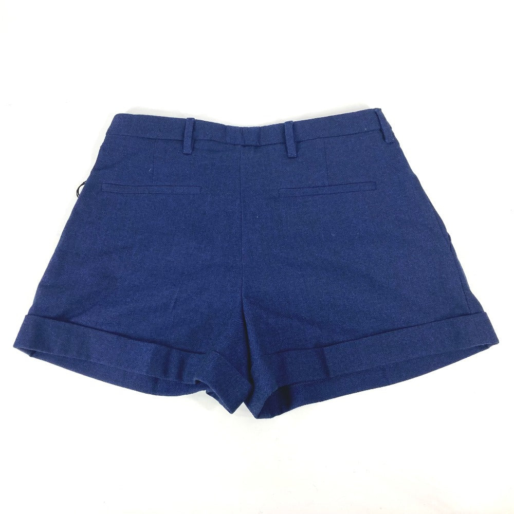 MIUMIU MP676 アパレル ボトムス ハーフパンツ ショートパンツ ウール レディース ブルー