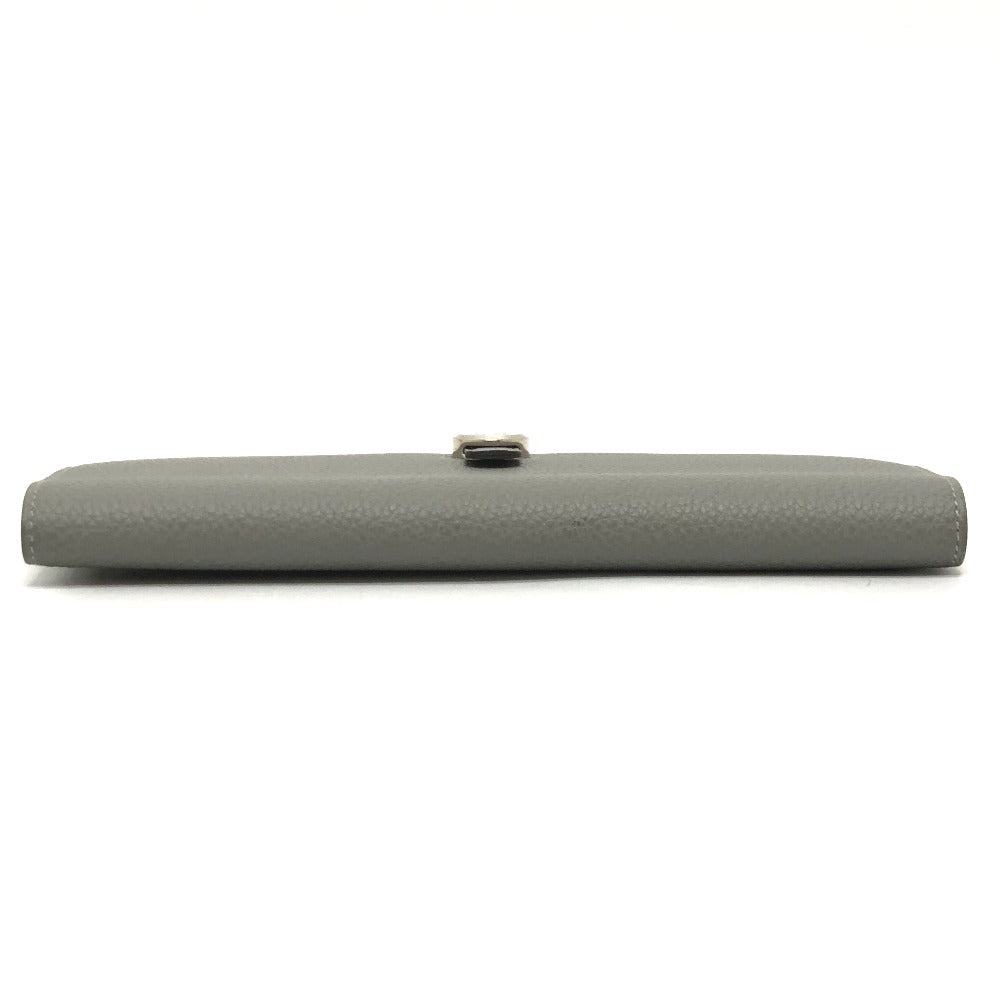 HERMES Dogon Long Wallet, Bifold, Silver Hardware, Togo, Women's, Grimette (Estimated), Gray