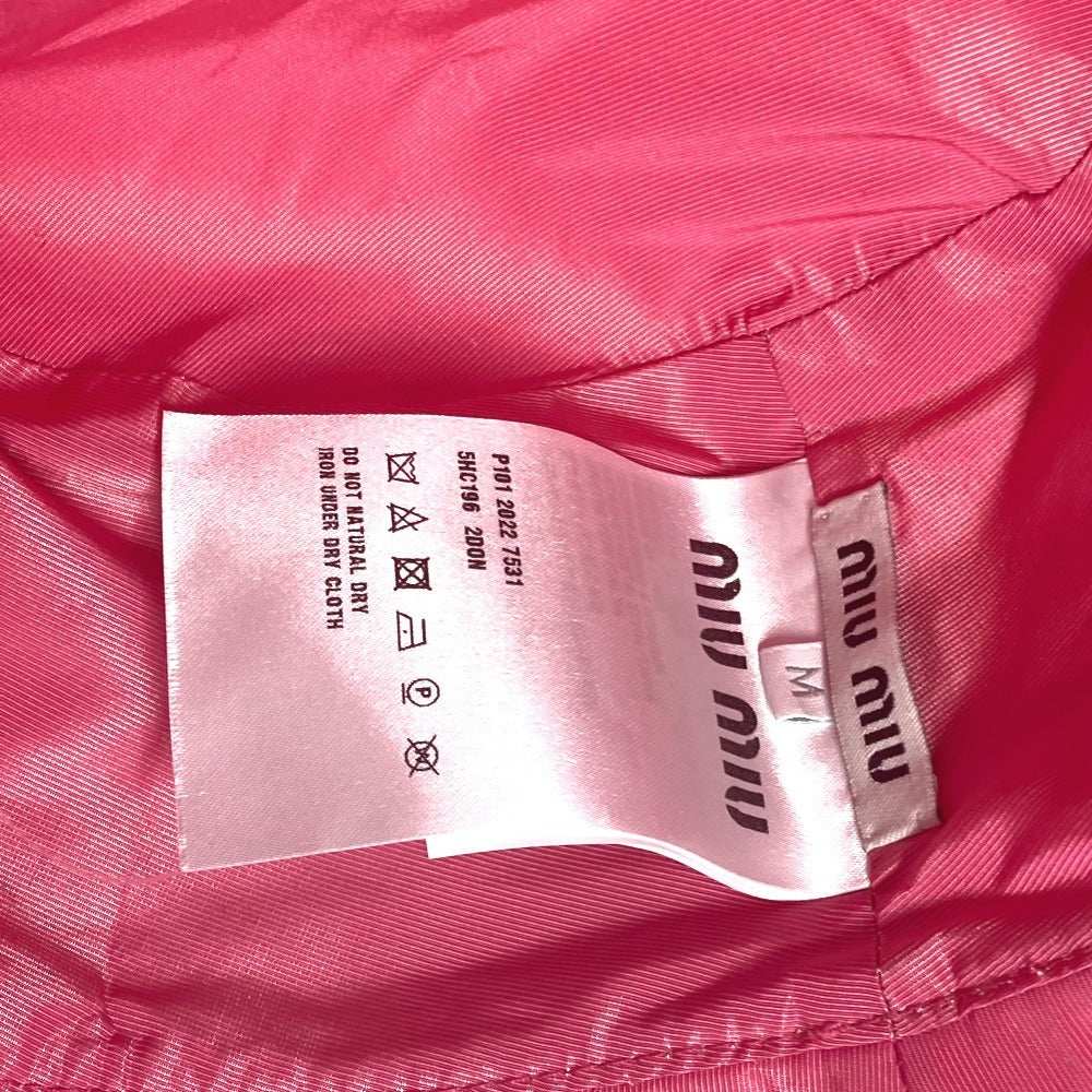 MIUMIU 5HC196 ロゴ ハット帽 帽子 バケットハット ボブハット ハット ポリエステル レディース ピンク