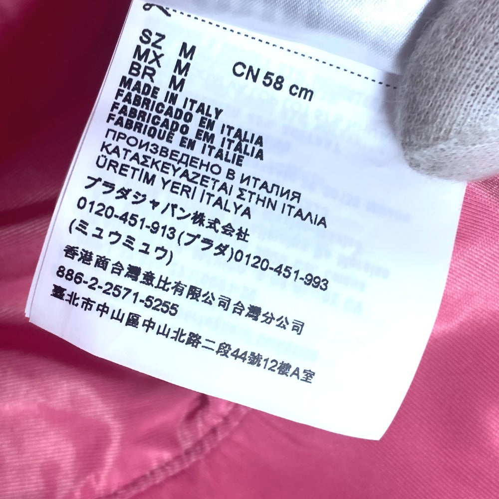 MIUMIU 5HC196 ロゴ ハット帽 帽子 バケットハット ボブハット ハット ポリエステル レディース ピンク