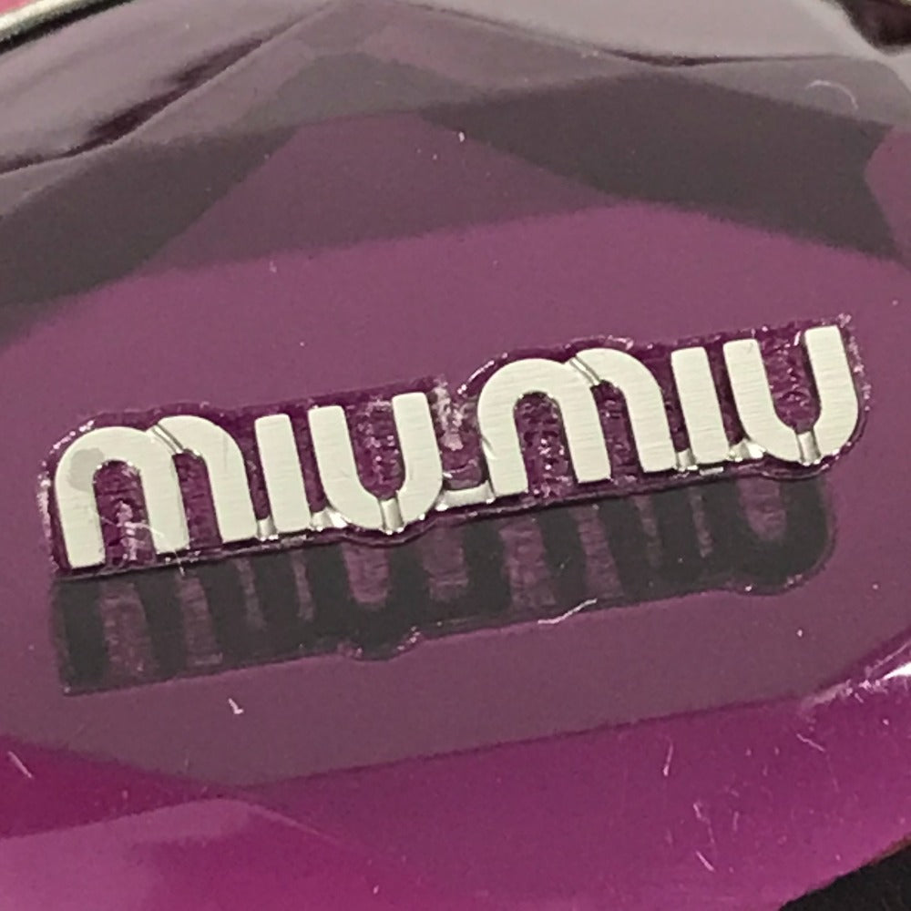 MIUMIU アクセサリー ビジュー チェーン ネックレス メタル レディース パープル