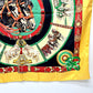 HERMES CHEVAUX DE TRAIT Draft Horse Carré 90 Scarf, Silk, Women's, Orange