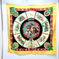 HERMES CHEVAUX DE TRAIT Draft Horse Carré 90 Scarf, Silk, Women's, Orange