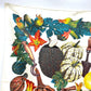 HERMES CITROUILLES &amp; COLOQU IN TES Pumpkin and Colocynth Carré 90 Scarf, Silk, Women's, White Beige, White