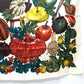 HERMES CITROUILLES &amp; COLOQU IN TES Pumpkin and Colocynth Carré 90 Scarf, Silk, Women's, White Beige, White