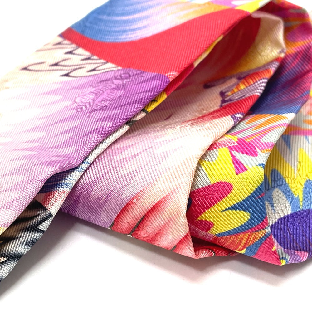 HERMES 2022 Limited Edition Kyoto Marble Twilly Bag Accessory Scarf 100% Silk Women's Multicolor