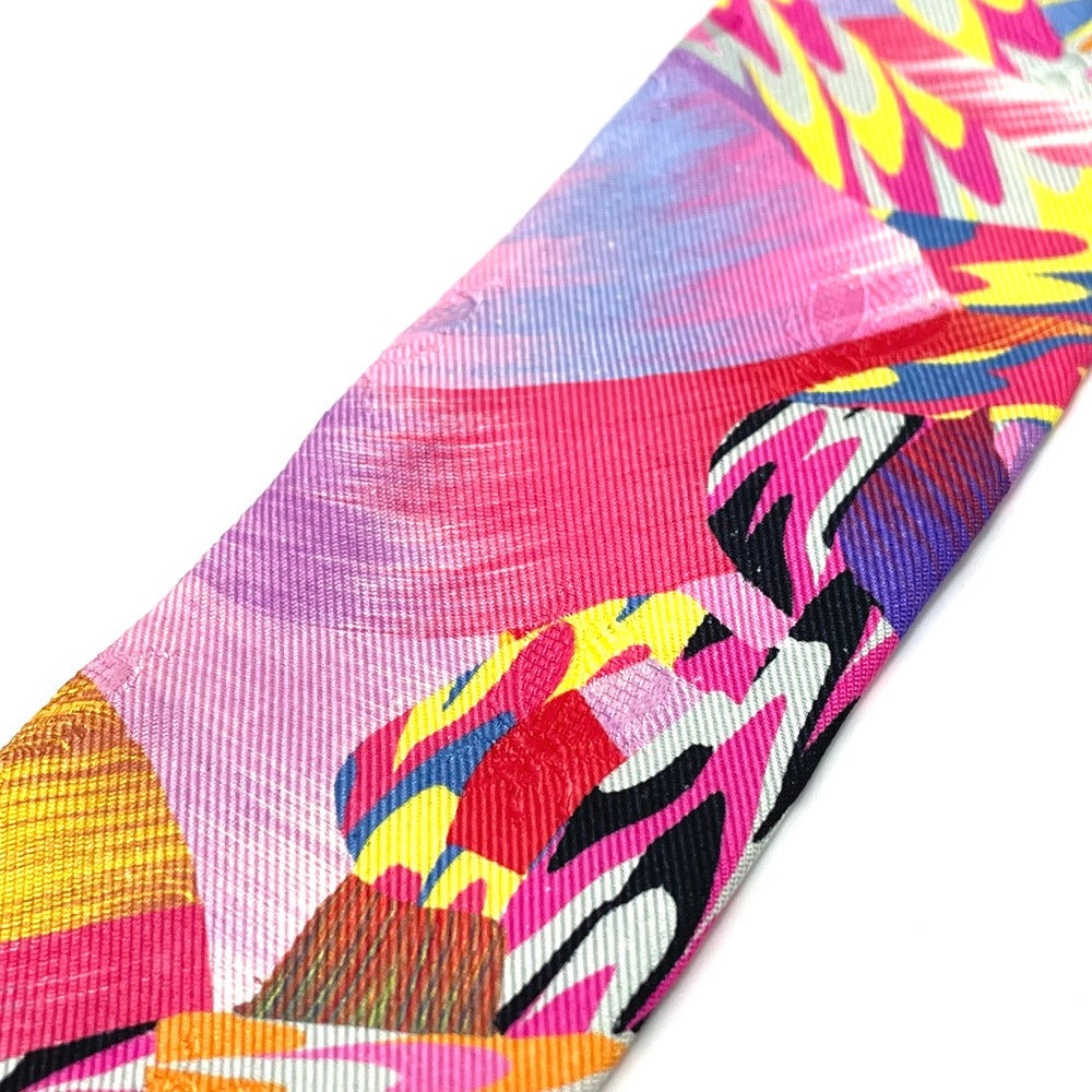 HERMES 2022 Limited Edition Kyoto Marble Twilly Bag Accessory Scarf 100% Silk Women's Multicolor