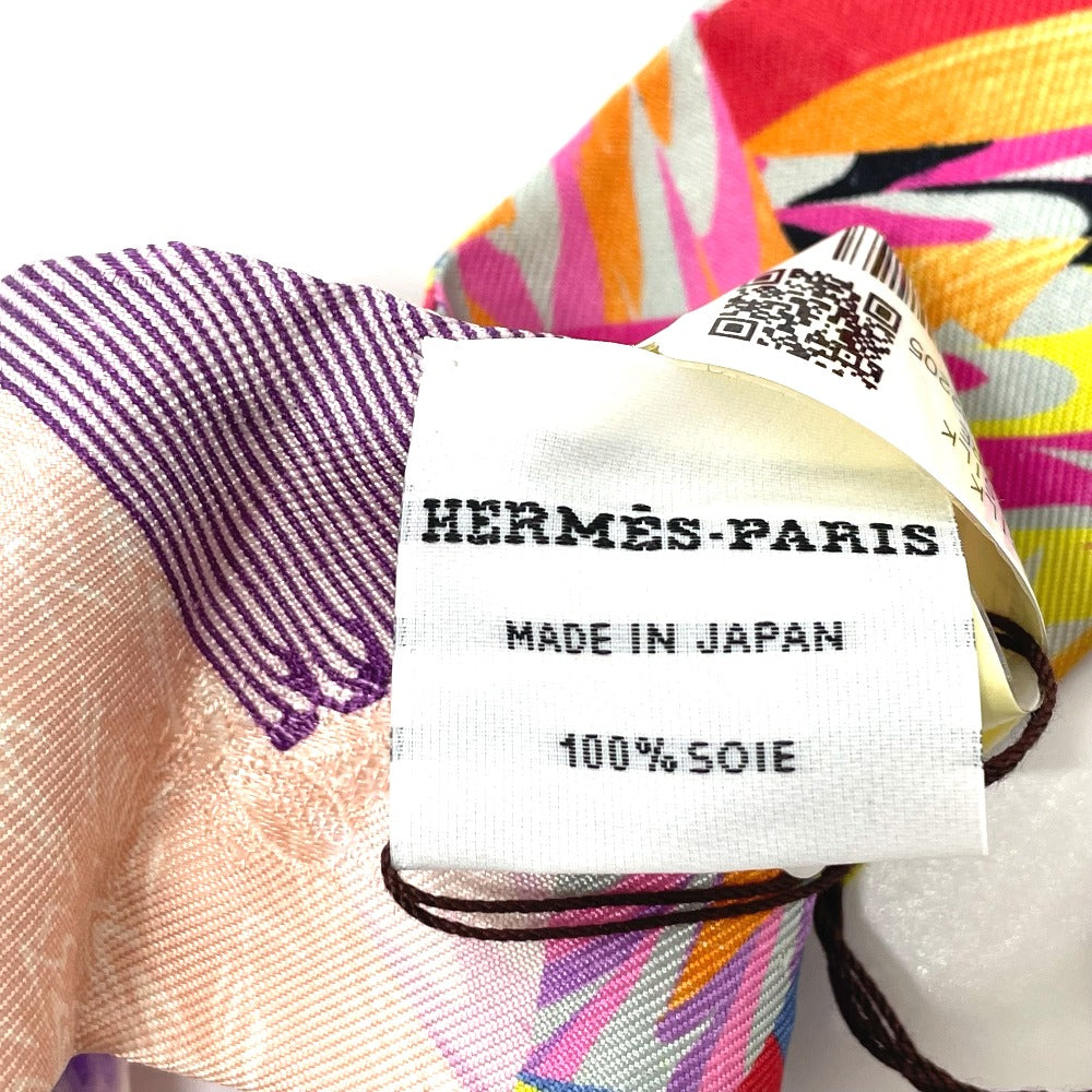 HERMES 2022 Limited Edition Kyoto Marble Twilly Bag Accessory Scarf 100% Silk Women's Multicolor