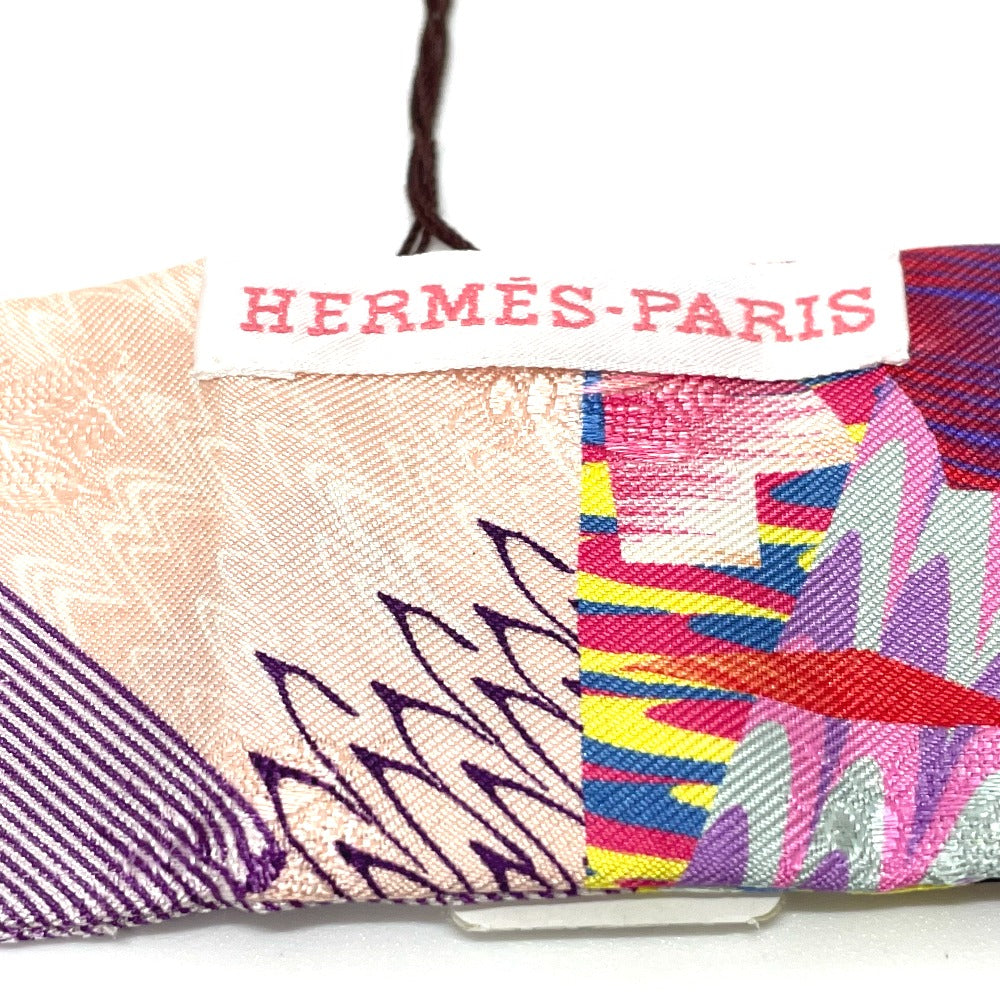 HERMES 2022 Limited Edition Kyoto Marble Twilly Bag Accessory Scarf 100% Silk Women's Multicolor