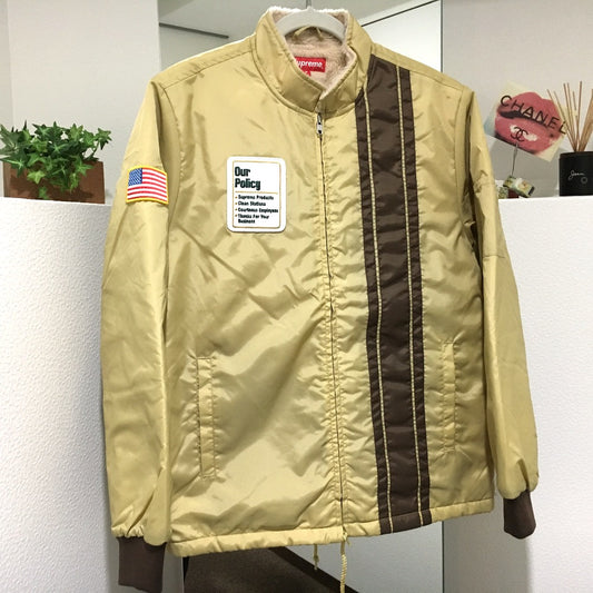 Supreme アウター ピットクルージャケット 17aw Pit Crew Jacket ナイロンジャケット ナイロン メンズ ベージュ ベージュ