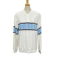 Supreme Snap Henley Long Sleeve Velour Snap Henley Tops and Other Velour Men's White