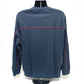 Supreme 17AW Multicolor Piping Pique Crewneck Long Sleeve Top, Cotton, Men's, Navy
