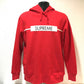 Supreme プルオーバー パーカー 17SS ロゴ フーデッド スウェット パーカー コットン メンズ レッド レッド