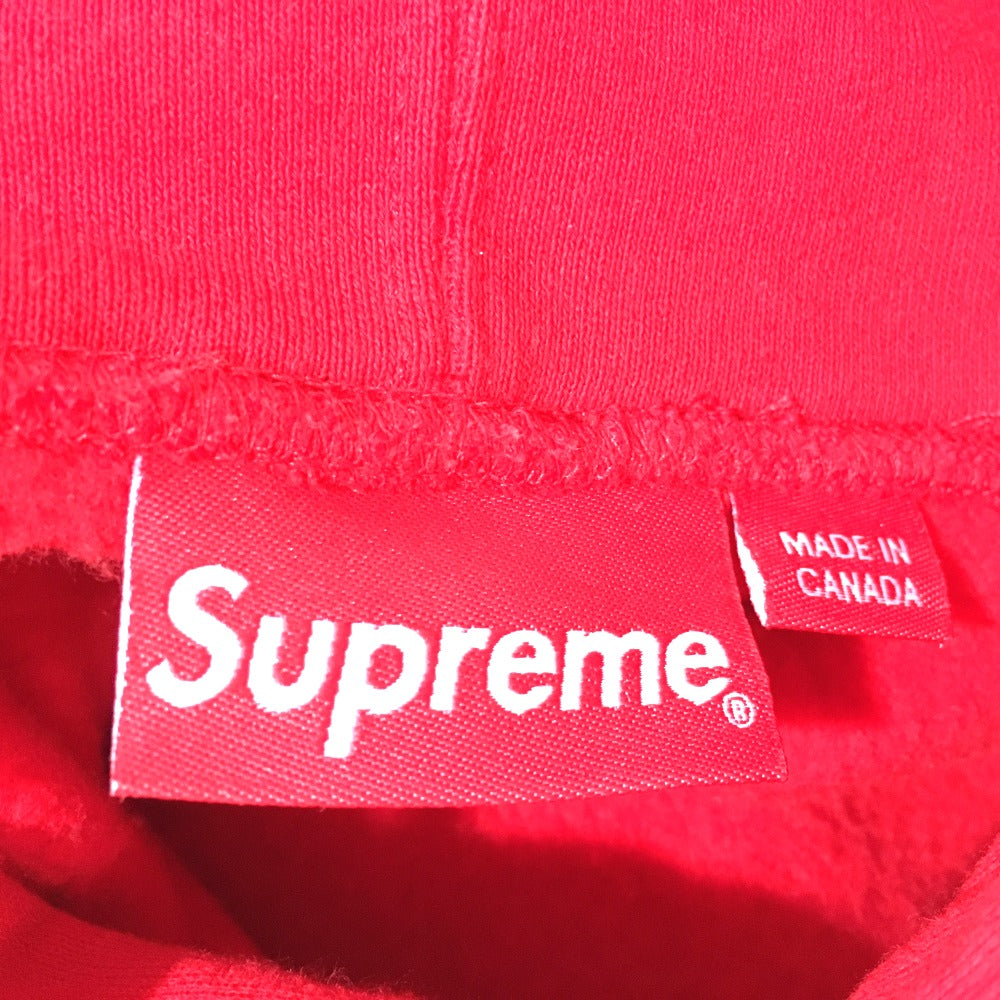 Supreme プルオーバー パーカー 17SS ロゴ フーデッド スウェット パーカー コットン メンズ レッド レッド