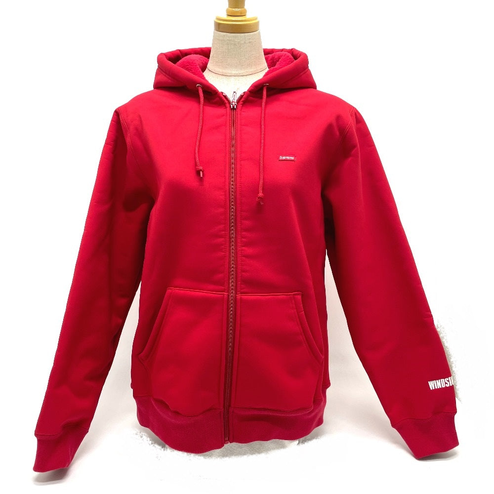 Supreme WINDSTOPPER Zip-Up Hooded Sweatshirt, Polyester, Unisex, Red