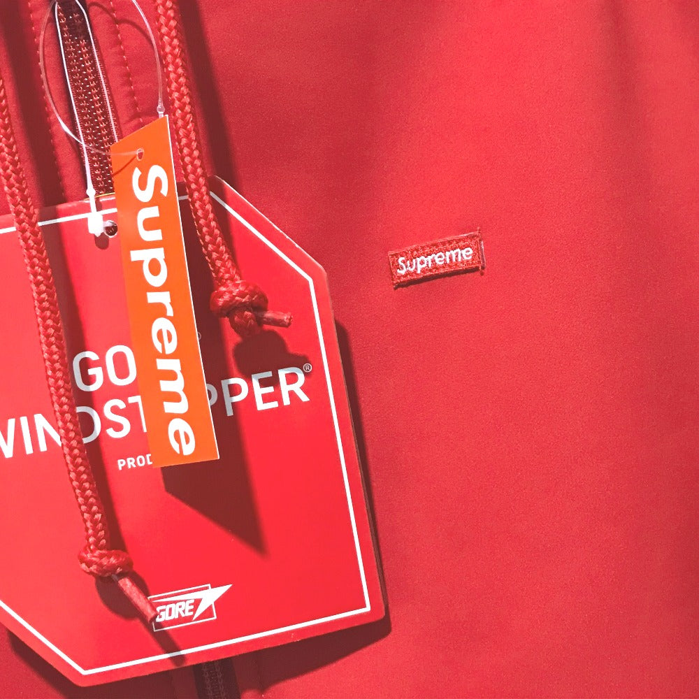 Supreme WINDSTOPPER Zip-Up Hooded Sweatshirt, Polyester, Unisex, Red