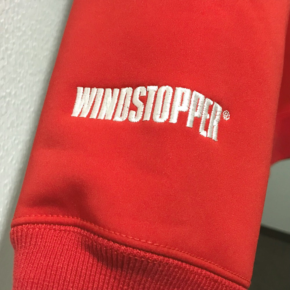 Supreme WINDSTOPPER Zip-Up Hooded Sweatshirt, Polyester, Unisex, Red