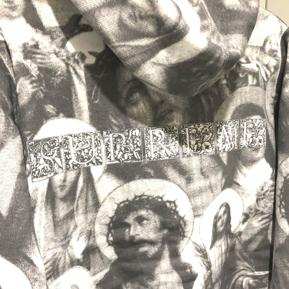 Supreme Jesus and Mary Hooded Sweatshirt, 18AW, Men's, Cotton, Dark Gray