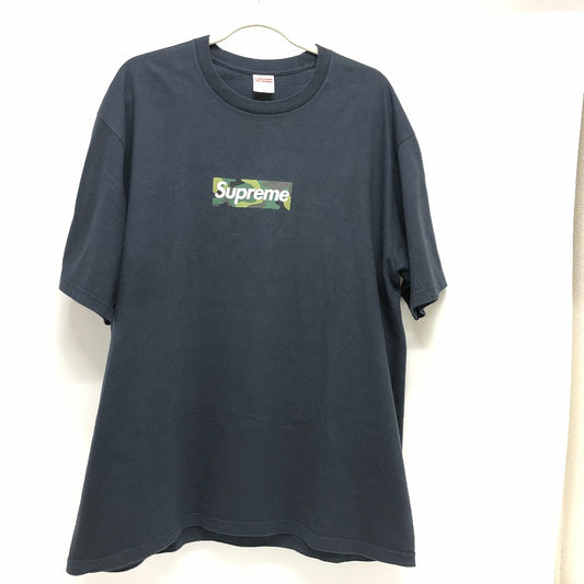 Supreme 23FW シュプリーム ボックス ロゴ 半袖Ｔシャツ コットン レディース ネイビー
