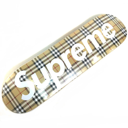 Supreme BURBERRY(バーバリー) コラボ Burberry Skateboard Beige デッキ スケボー 2022SS スケートボード ウッド ユニセックス ベージュ