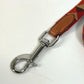 HERMES Medor Slim Dog Leash, Canvas/Leather, Women's, Dark Irish Red