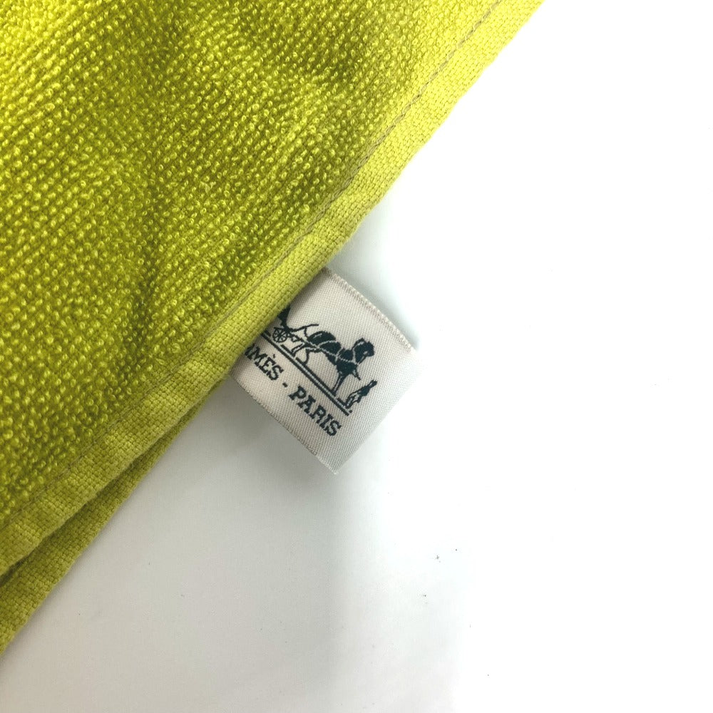 HERMES バスタオル インテリア ひざかけ ブランケット ヨッティング ビーチタオル タオル コットン レディース グリーン - brandshop-reference