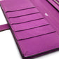 HERMES Bearn soufflet gusseted long wallet by Epson, women's, cyclamen, purple