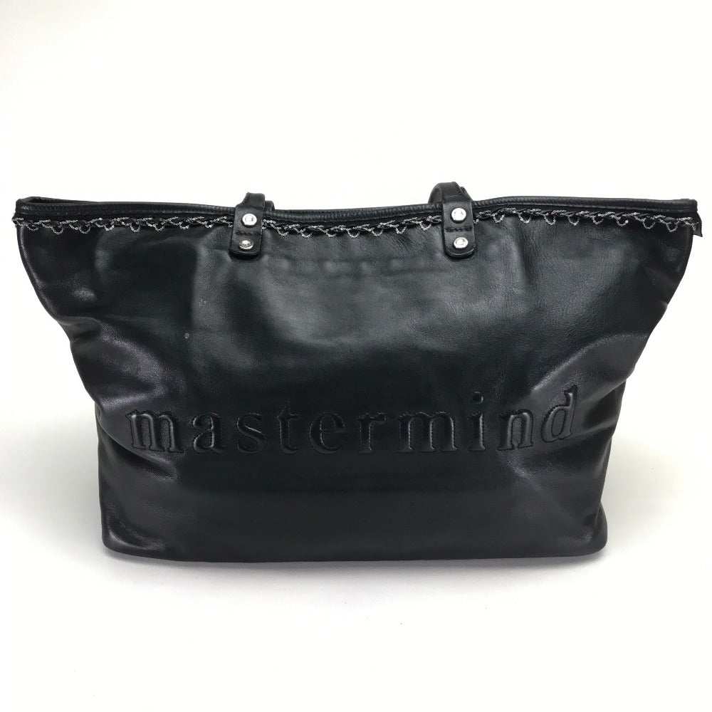 mastermind JAPAN Skull Bag, Shoulder Bag, Tote Bag, Leather, Unisex, Black