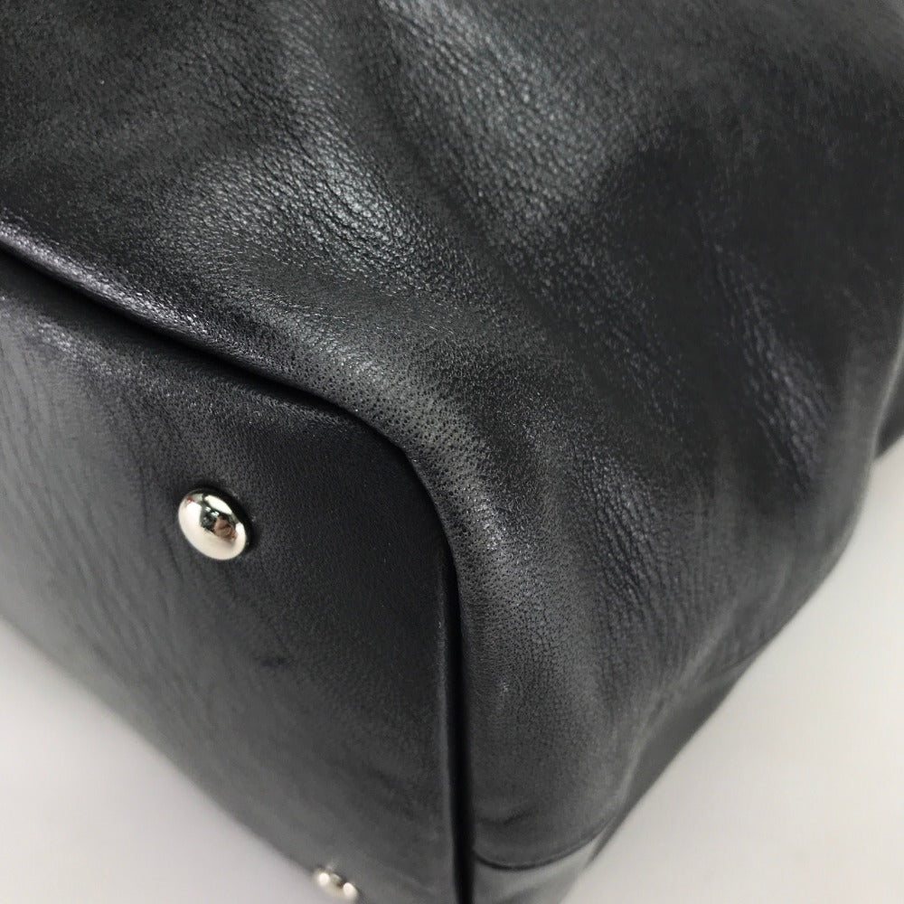 mastermind JAPAN Skull Bag, Shoulder Bag, Tote Bag, Leather, Unisex, Black