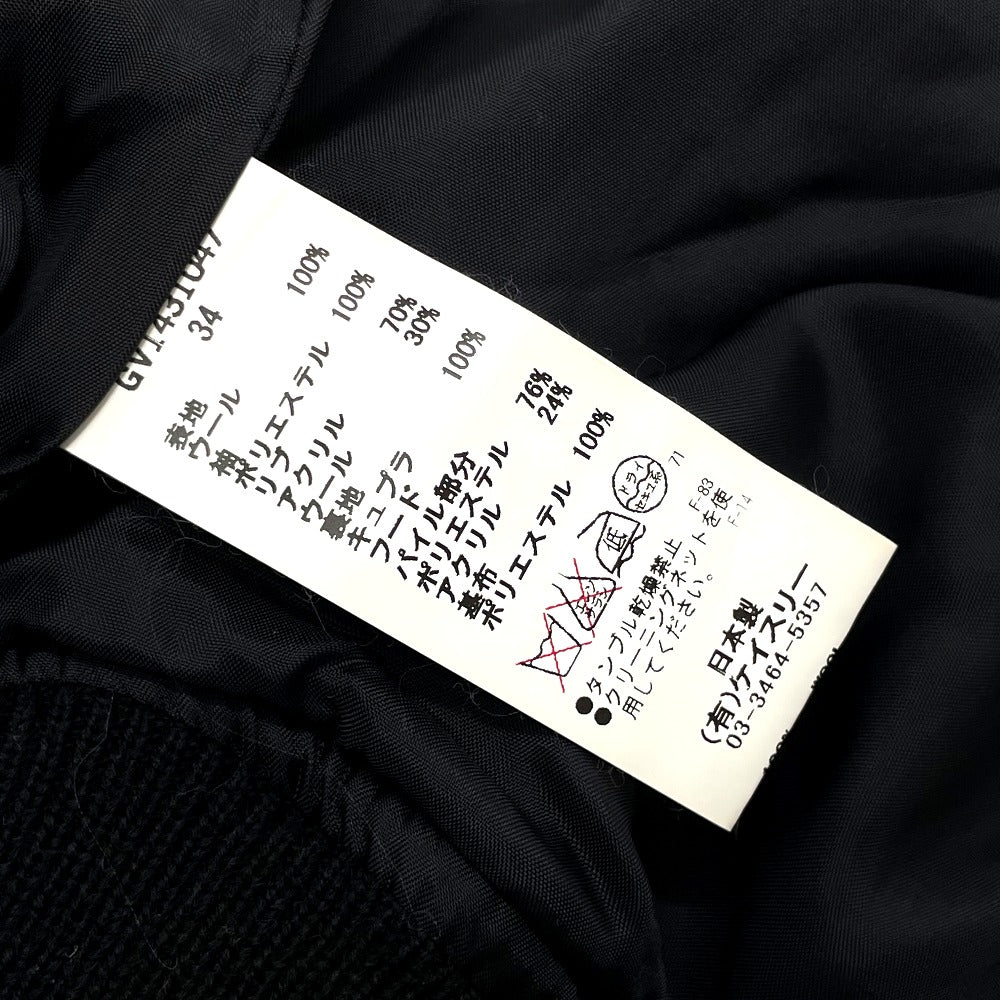 G.V.G.V. アウター フード付き ジャケット ウール レディース ブラック