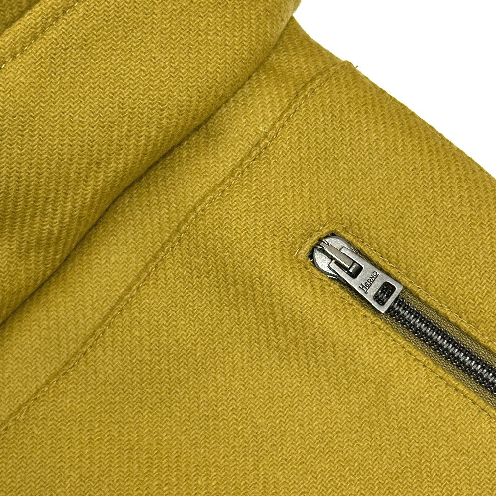 Herno PA000109U パッカブル アパレル ジップアップ ロングコート アウター ロングコート ウール メンズ ブラウン
